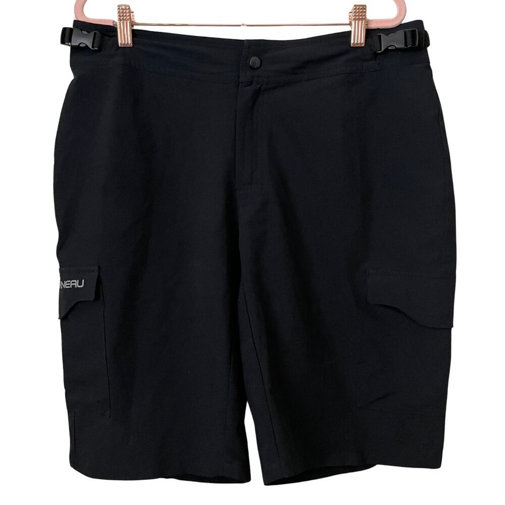 Louis Garneau Shorts Mens Large Black Cargo Cycling Athletic‎ Outdoor Gorpcore